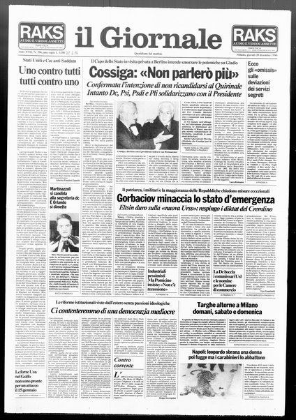 Il giornale : quotidiano del mattino